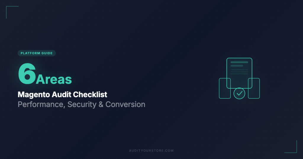 Magento store audit featured image guide cover