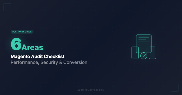 Magento store audit featured image guide cover